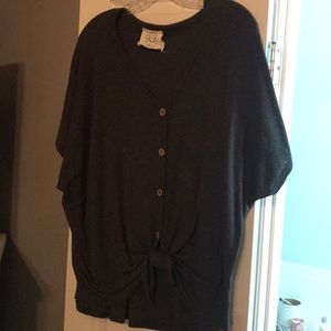 Fantastic fawn front tie top